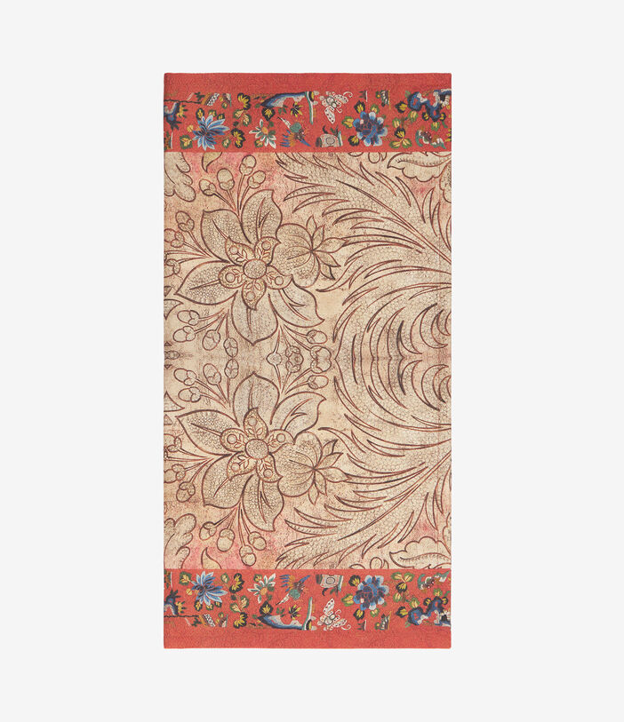 Pierre Louis Mascia CERBIATTOOTT Floral Table Napkin Cotton 50x50 TERRACOTTA CERBIATTOOTTB050X050PACCO513166101
