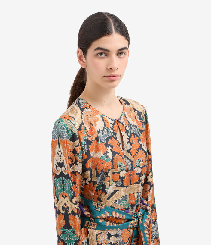 Pierre Louis Mascia ALOE Dress Silk Pierre Louis Mascia ALOE Dress Silk KILIM ALOESAB12365SE516384101