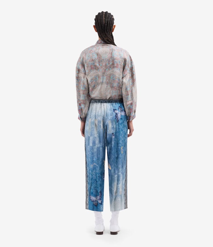 Pierre Louis Mascia ALOE Trousers Silk CIELO VELATO ALOESPT10959SE517909101