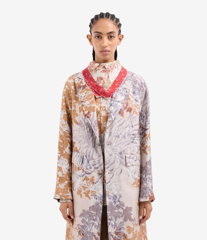 Pierre Louis Mascia ALOEUW Bandana Scarf Silk 67x67 FIORI D’ARGILLA ALOEUWSW067X067MSE517528101