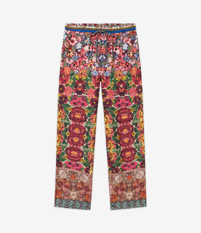Pierre Louis Mascia ALOE Trousers Silk Multicolor ALOESPT10959SE513278101