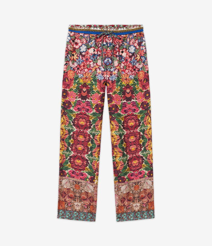 Pierre Louis Mascia ALOE Trousers Silk Multicolor ALOESPT10959SE513278101