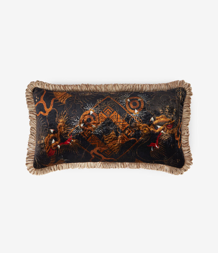 Pierre Louis Mascia KANPUR Cushion Viscose Velvet Silk 40x40 BLACK TEA KANPURS030X060CU066VI512930101