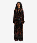 Pierre Louis Mascia KANPUR Dressing Gown Viscose Silk Pierre Louis Mascia KANPUR Dressing Gown Viscose Silk BLACK TEA KANPUR2SVT11668L124VI513134101