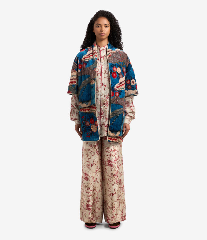 Pierre Louis Mascia REVADA Kimono Cotton Silk Multicolor REVADAKM10635CO122466101