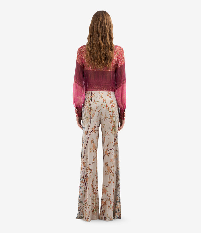 Pierre Louis Mascia FEBO Trousers Silk ECRU FEBOSPT12409SE142052101