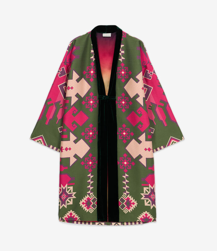 Pierre Louis Mascia JP332ADA Kimono Silk Multicolor JP332ADAKM12344SEKILIM