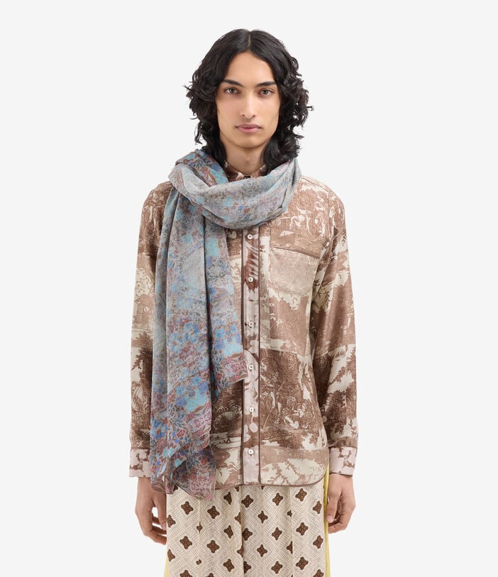 Pierre Louis Mascia HAWNBCI Shawl Scarf Cotton Silk 135x190 ARAZZO HAWNBCISW135X190PCO517302101