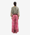 Pierre Louis Mascia ALOE Palazzo Trousers Silk ROSA DAMASCO ALOESPT12450SE517993101