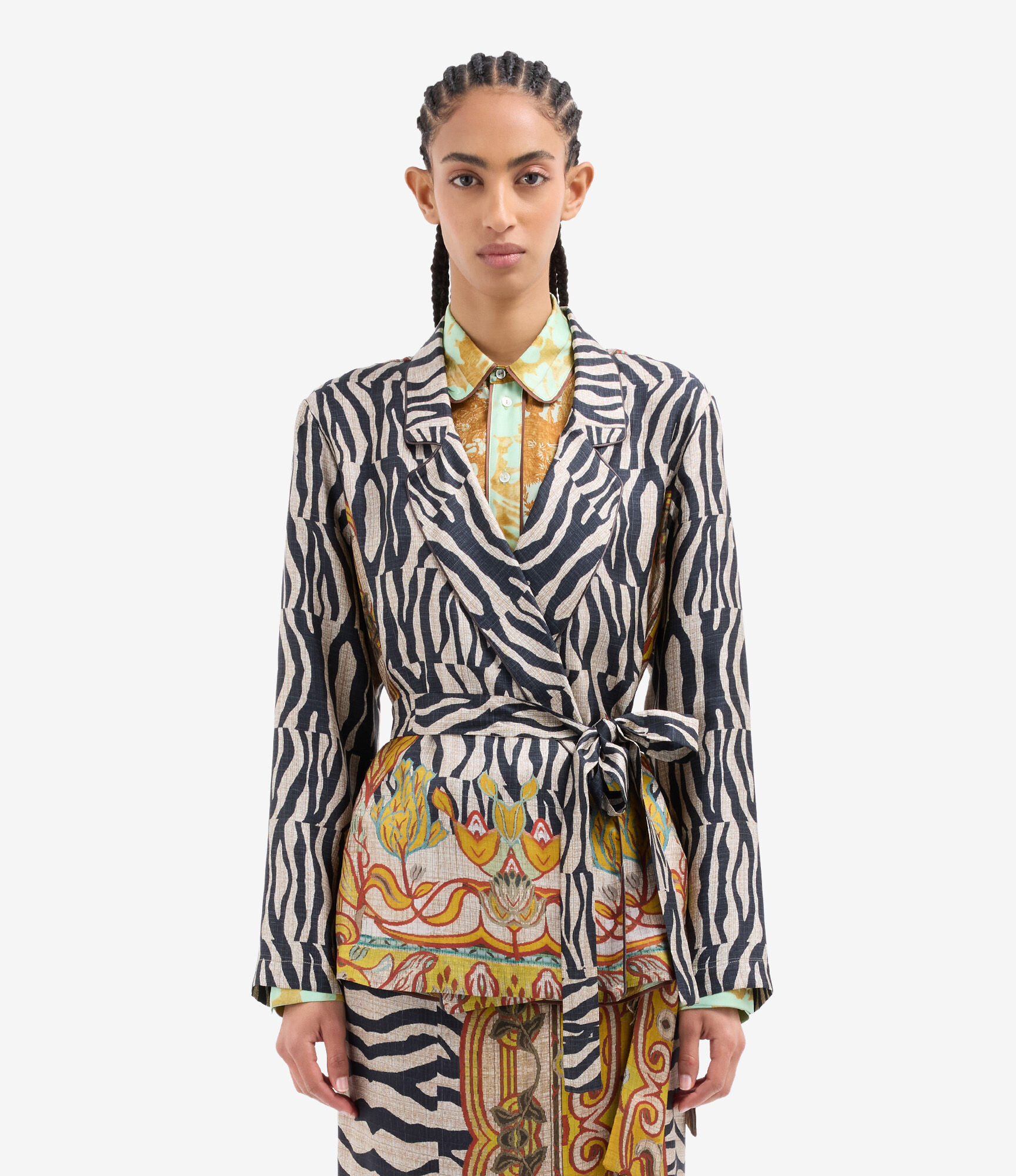 ALOE Jacket Silk in TRIBALE CHIAROSCURO | Pierre-Louis Mascia®