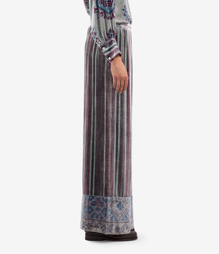 Pierre Louis Mascia KANPUR Palazzo Trousers Viscose Silk Multicolor KANPURSVPT11665VI513545101