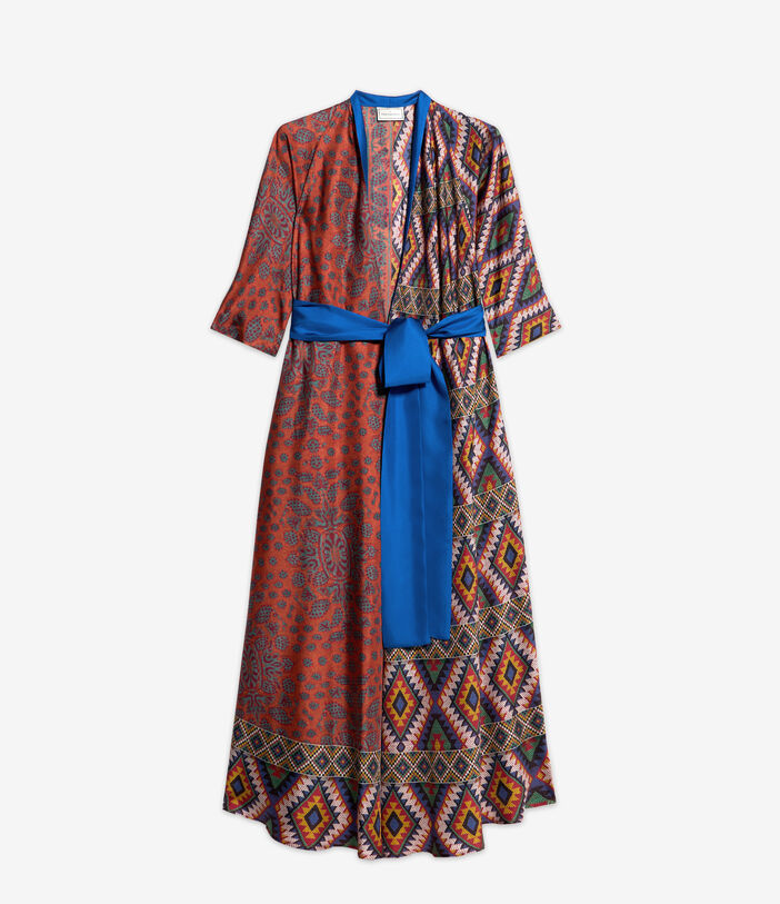 Pierre Louis Mascia CIALDA Wrap Dress Silk Multicolor CIALDASAB11914SE513358101