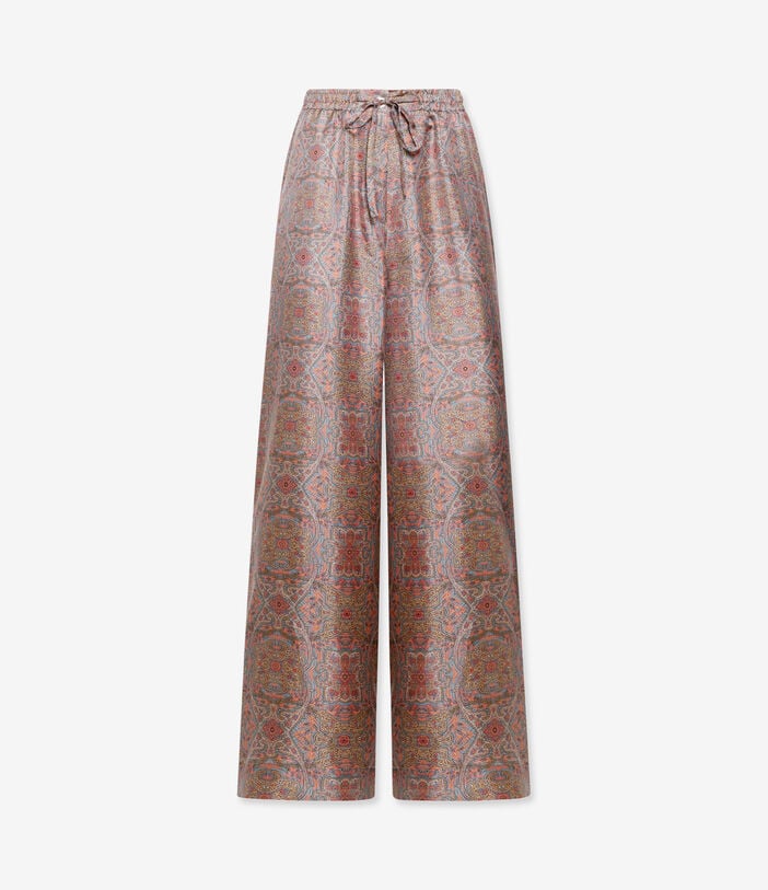 Pierre Louis Mascia ALOE Palazzo Trousers Silk RAME D’ORIENTE ALOESPT11094SE147091101