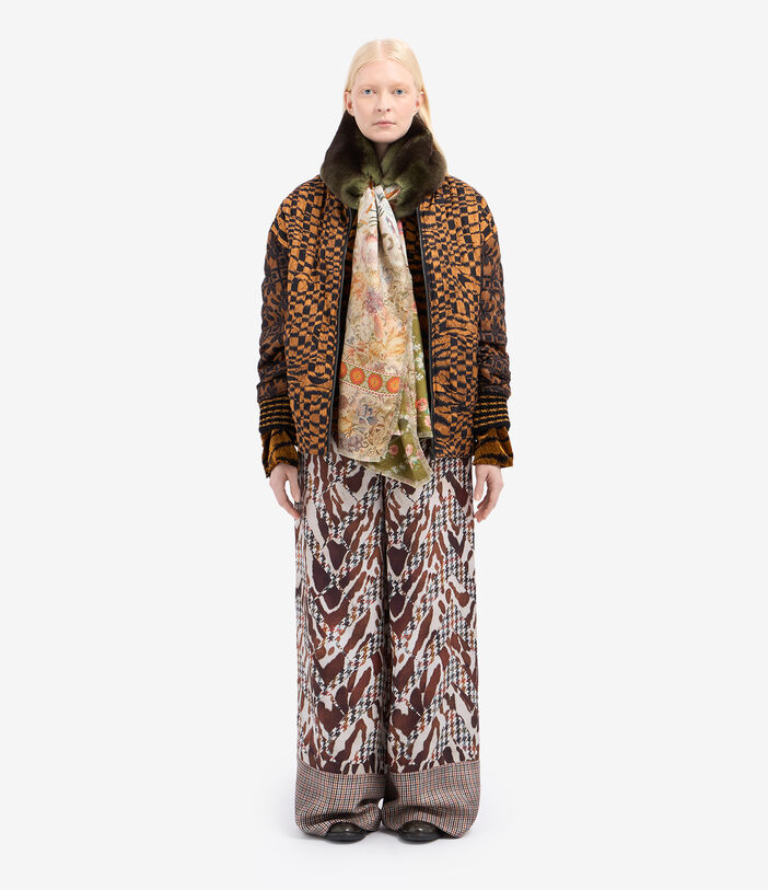 Pierre Louis Mascia ALOE Palazzo Trousers Silk Pierre Louis Mascia ALOE Palazzo Trousers Silk Multicolor ALOESPT12450SE516280101