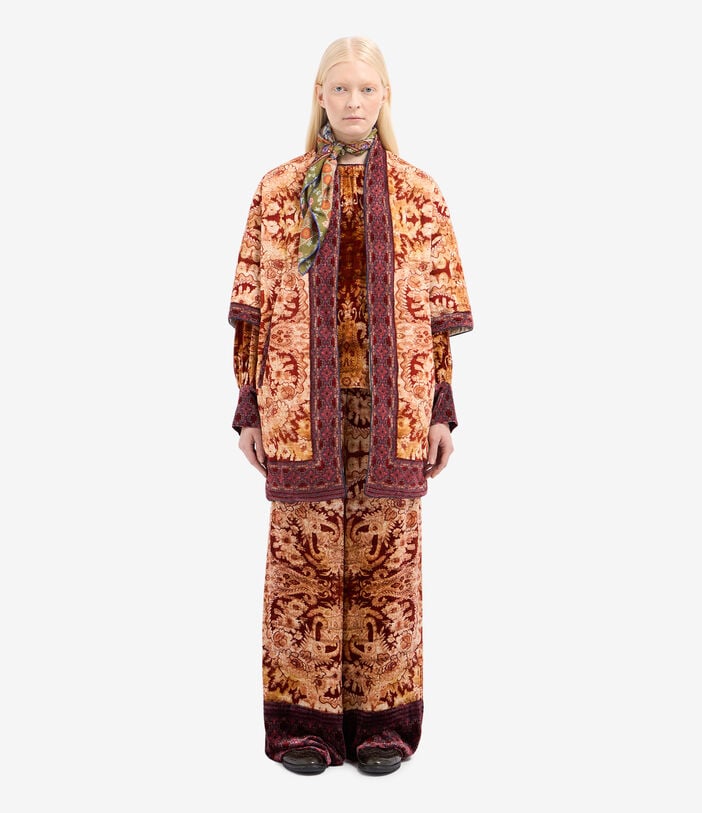 Pierre Louis Mascia KANADA Palazzo Trousers Viscose Silk Pierre Louis Mascia KANADA Palazzo Trousers Viscose Silk Multicolor KANADAPT12599VI516596101