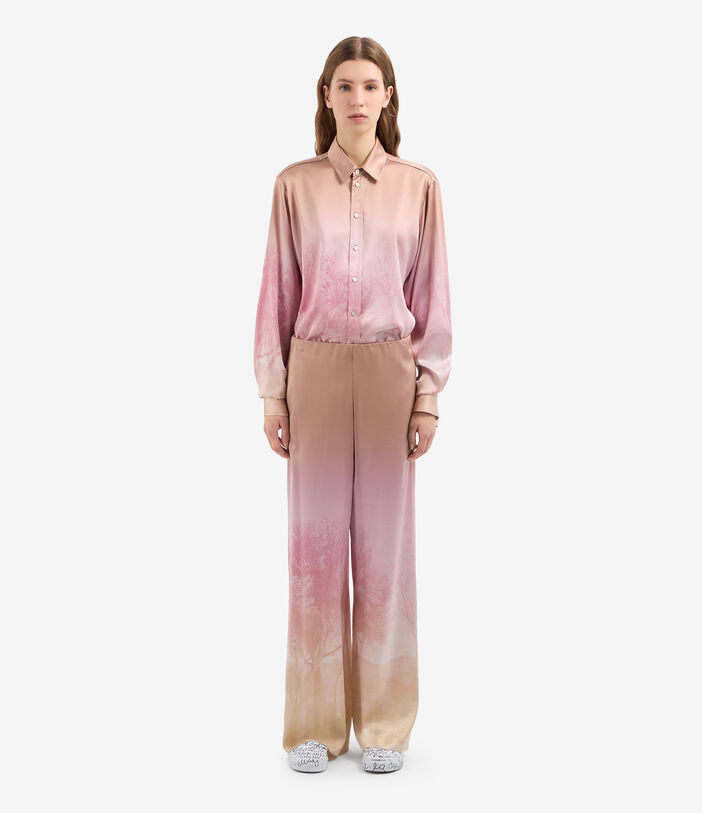 Pierre Louis Mascia ADASTRGUM Palazzo Trousers Silk DUSTY ROSE ADASTRGUMSPT12409SE514937101