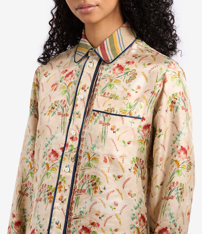 Pierre Louis Mascia ALOE Longsleeve Shirt Silk Multicolor ALOESCML10642SE122474101