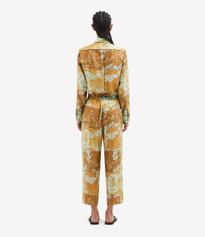 Pierre Louis Mascia ALOE Trousers Silk CARAMELLO ALOESPT10959SE518112103