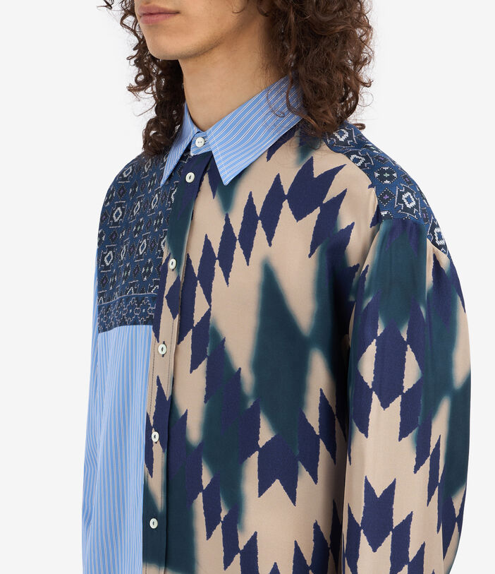Pierre Louis Mascia ALOTHO Longsleeve Shirt Cotton Silk Multicolor ALOTHOCML11873CO513570101
