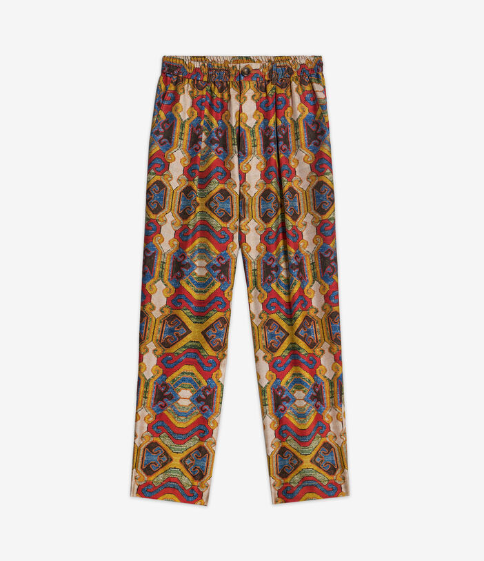 Pierre Louis Mascia FANCY Trousers Silk Multicolor FANCY2SPT10955SE140130101