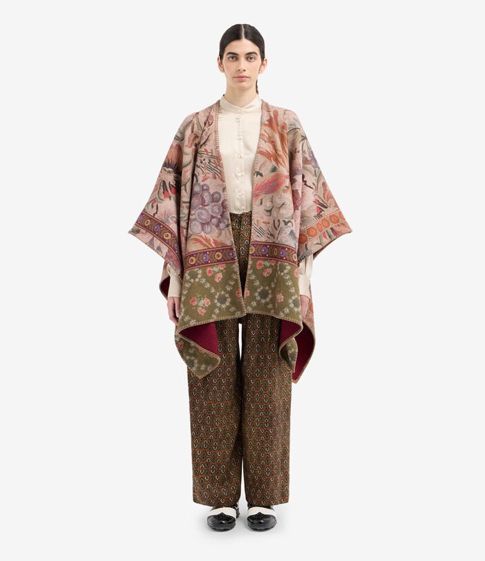 Pierre Louis Mascia PANCAKE Poncho Cape Wool Pierre Louis Mascia PANCAKE Poncho Cape Wool Multicolor PANCAKESGAPH006WO516616101