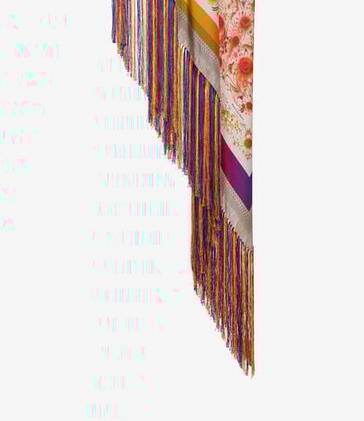 Pierre Louis Mascia ALOEUW Scarf Silk 135x135 GIARDINO SOLARE ALOEUWSW135X135INSE517311101