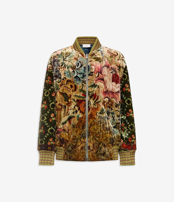Pierre Louis Mascia KANADAG Bomber Jacket Viscose Silk Multicolor KANADAGBM12696VI516686101