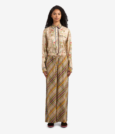 Pierre Louis Mascia ADANASTR Palazzo Trousers Silk Multicolor ADANASTRSVPT11094SE122475101