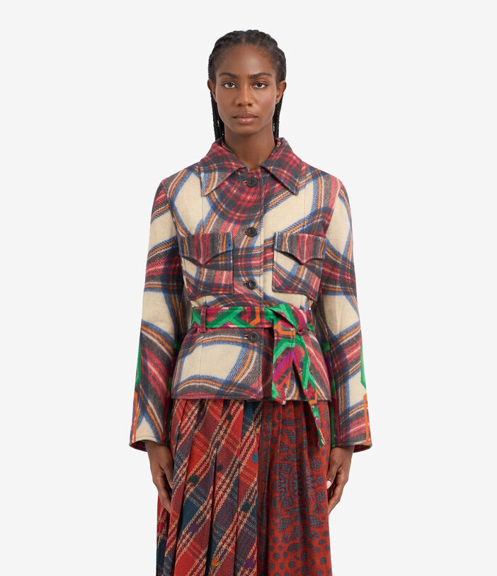 Pierre Louis Mascia PANSOL Jacket Wool Multicolor PANSOLGB12321WO513441101
