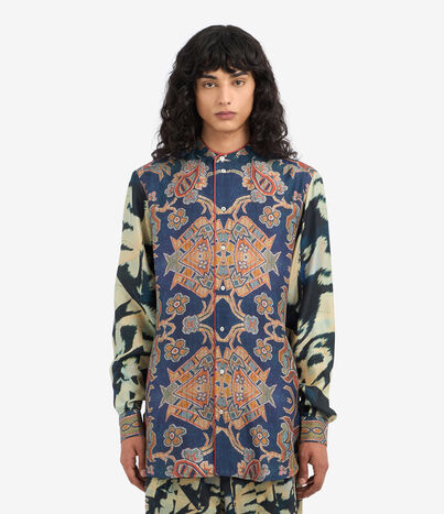 Pierre Louis Mascia ALOE Longsleeve Shirt Silk Multicolor ALOESCML11185SE513215101