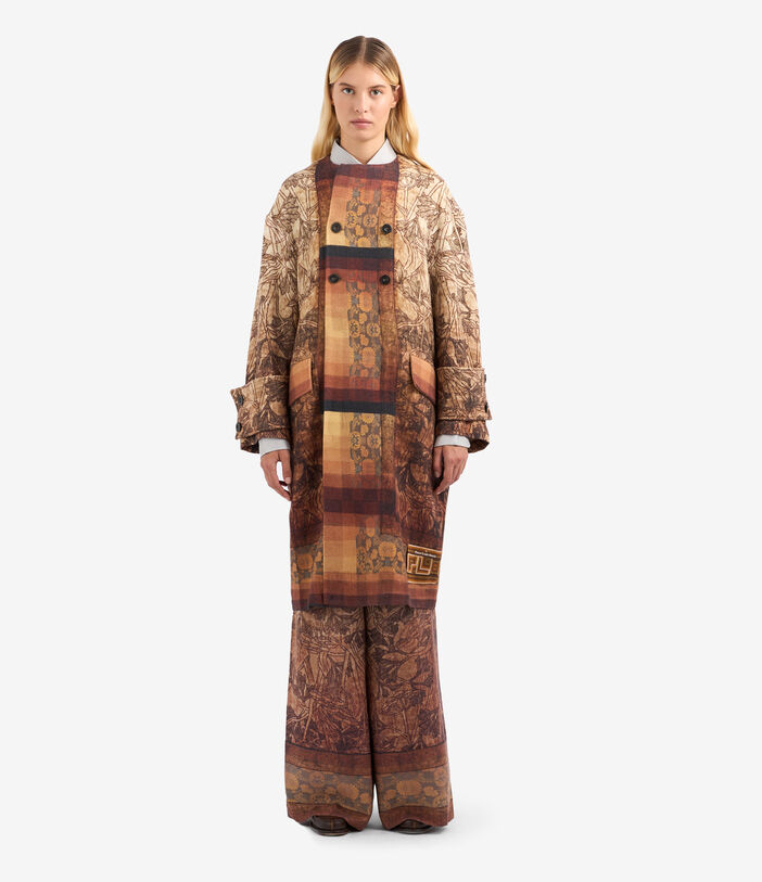 Pierre Louis Mascia PANCAKE Coat Wool Multicolor PANCAKESCPT11191WO513370101