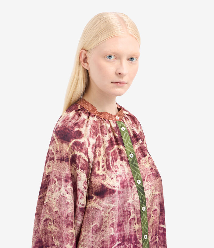 Pierre Louis Mascia ALOE Shirt Dress Silk Multicolor ALOESAB11524SE516369101