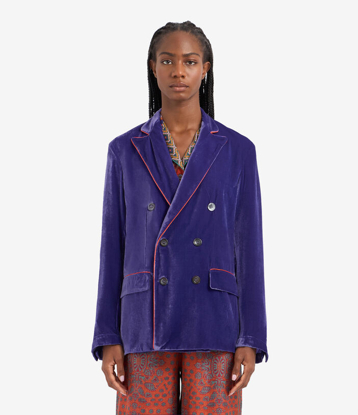 Pierre Louis Mascia KANPUR Jacket Viscose Silk VIOLA KANPURUGC12386VIVIOLA
