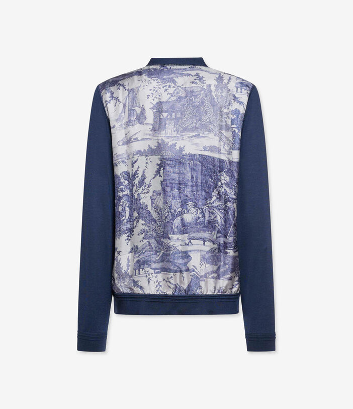 Pierre Louis Mascia TRICOT Cardigan Wool LITOGRAFIA INDACO TRICOTCARPNM101WO143901108