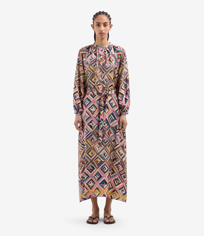 Pierre Louis Mascia ALOE Shirt Dress Silk MOSAICO ALOESAB11524SE518007101