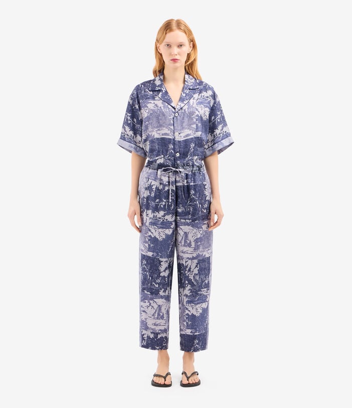 Pierre Louis Mascia ALOE Trousers Silk INDACO ALOESPT10959SE518112102