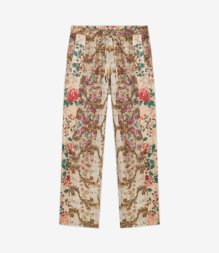 Pierre Louis Mascia ALOE Trousers Silk Multicolor ALOESPT10959SE513269101