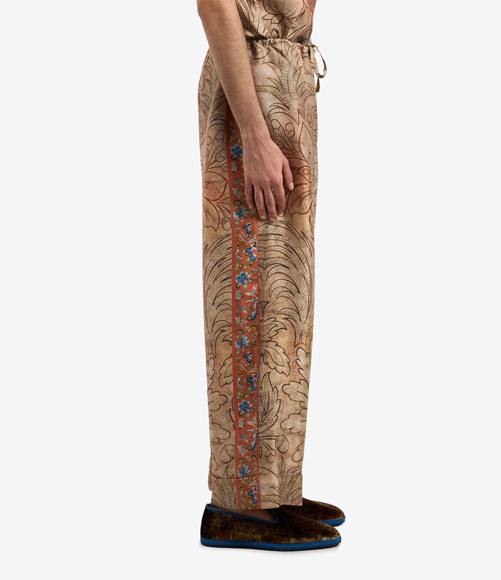 Pierre Louis Mascia CIALDA Trousers Silk TERRACOTTA CIALDASPT12173SE512827101