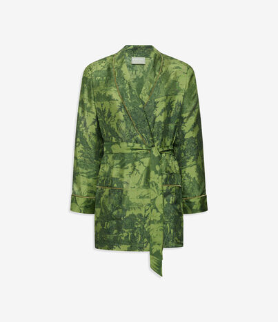 Pierre Louis Mascia ALOEGUM Dressing Gown Silk Multicolor ALOEGUMSVT10010L92SE516072106