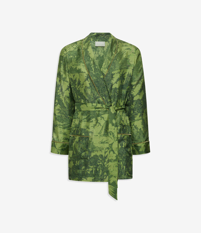 Pierre Louis Mascia ALOEGUM Dressing Gown Silk Multicolor ALOEGUMSVT10010L92SE516072106