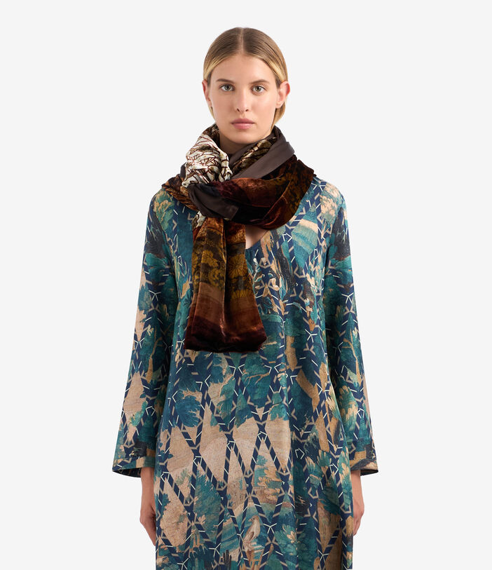 Pierre Louis Mascia KANADAS Shawl Scarf Viscose Silk 65x200 Multicolor KANADAS065X200DVI51234210160