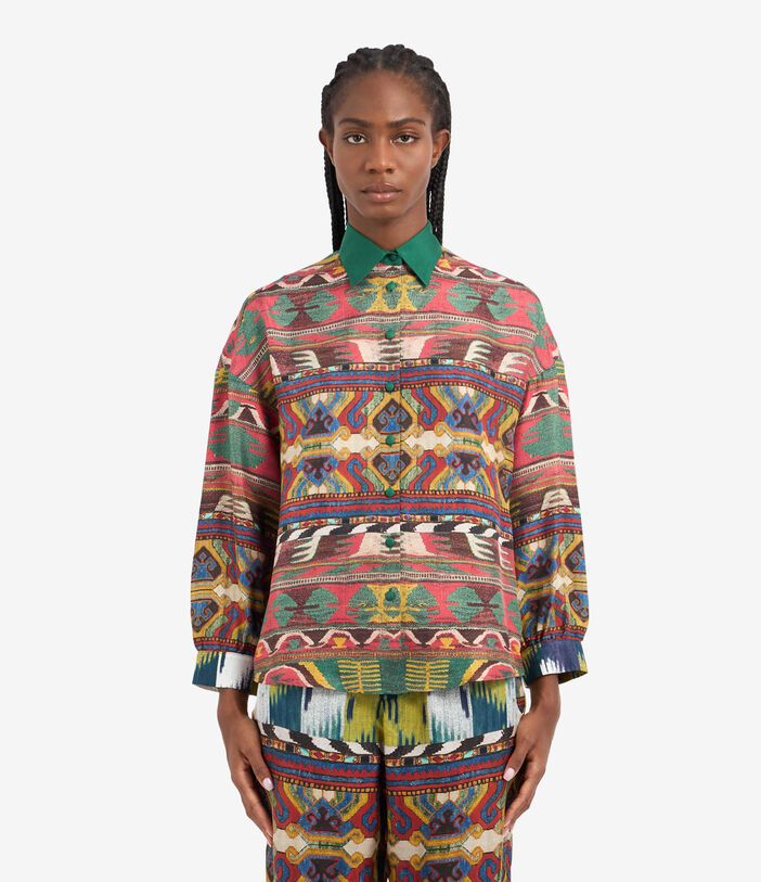 Pierre Louis Mascia CIALDA Longsleeve Shirt Silk Multicolor CIALDASCML12049SE513251101