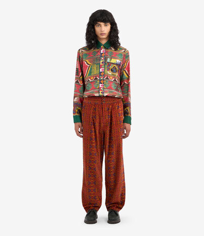Pierre Louis Mascia REVENGE Trousers Cotton Multicolor REVENGESOVPT11407CO139353103