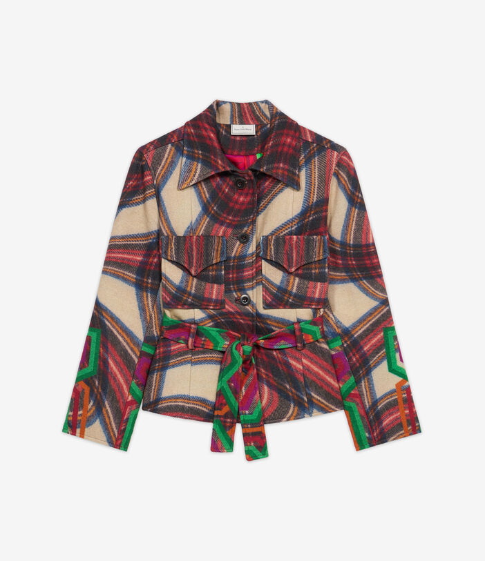 Pierre Louis Mascia PANSOL Jacket Wool Multicolor PANSOLGB12321WO513441101