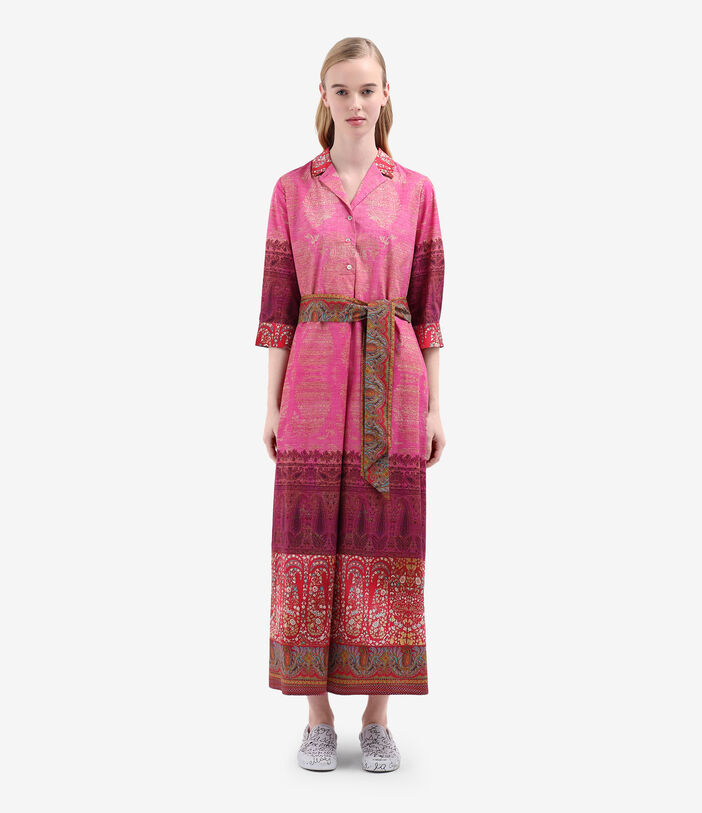 Pierre Louis Mascia DIOMEDE Shirt Dress Cotton Multicolor DIOMEDESAB11899CO514888101