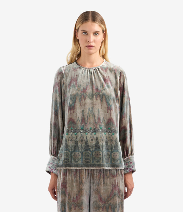 Pierre Louis Mascia KANPUR Longsleeve Shirt Viscose Silk Multicolor KANPURSVCML11947VI513601101