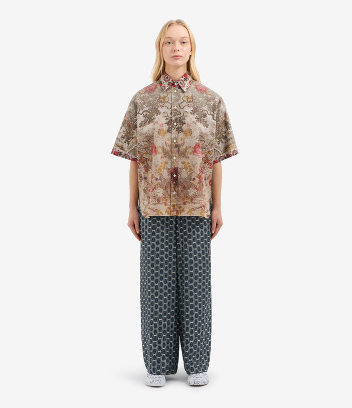 Pierre Louis Mascia DIOMEDE Shortsleeve Shirt Cotton Multicolor DIOMEDESCMC12431CO515058101
