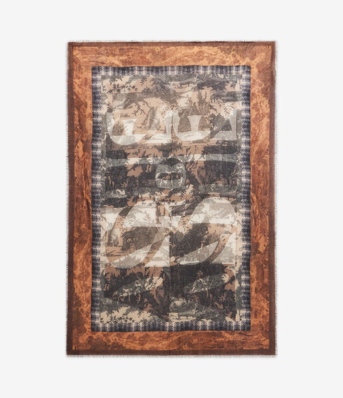 Pierre Louis Mascia EUCLIDE Shawl Scarf Cashmere 135x195 Multicolor EUCLIDES135X195SWS51314210121