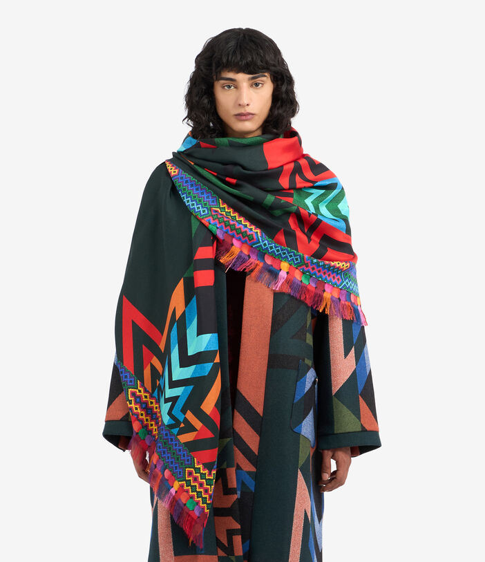 Pierre Louis Mascia ALOEUW Shawl Scarf Silk 135x195 Multicolor ALOEUWSW135X195S4SE51231410118