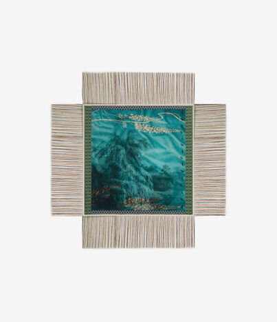 Pierre Louis Mascia ALOEUW Shawl Scarf Silk 135x135 Multicolor ALOEUWSW135X135INSE51480910118